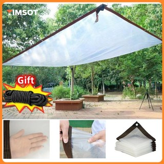 TIMSOT Transparent Trapal Waterproof Tarpaulin Garden Rainproof Plant Outdoor Cloth Awning Tarpaulin