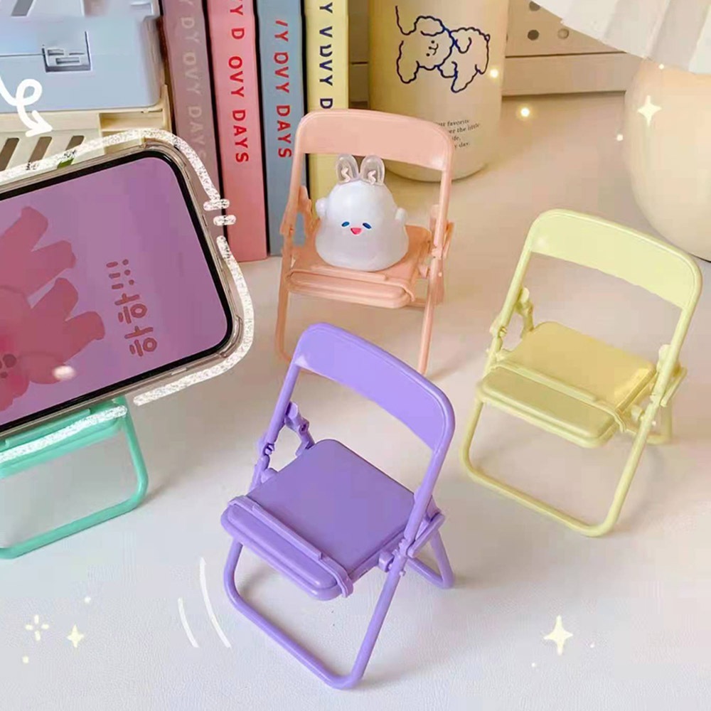 ขาตั้งโทรศัพท์มือถือ Candy Mobile Phone Stand เก้าอี้พกพา ขาตั้งเดสก์ท็อปขนาดเล็ก ที่วางโทรศัพท์มือถือบนโต๊ะ