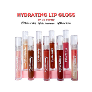 UpBeauty Nude Shades | Hydrating Lip Gloss | Lip Treatment (Non-Sticky & High Shine)