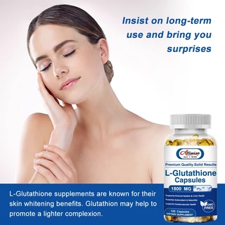 Alliwise L-Glutathione 1800mg Capsule เพื่อผิวขาว ต้านอนุมูลอิสระ จุดด่างดำ กำจัดรอยแผลเป็นจากสิว