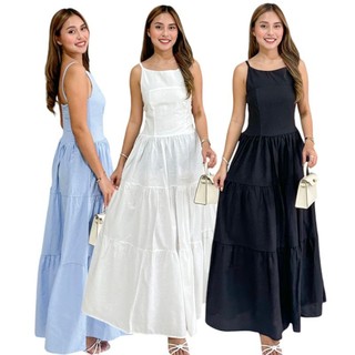 Mikka Casual Maxi Dress Fit Small to Semi Large Casualwear Cotton Linen Fabric