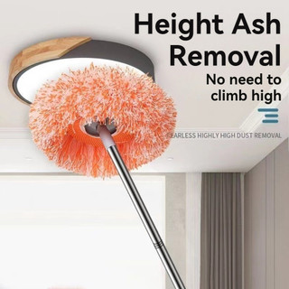 Round Mop 2m broom + 2 cloth Handheld Mop Rotating Mop Head Household Floor Cleaning Mops