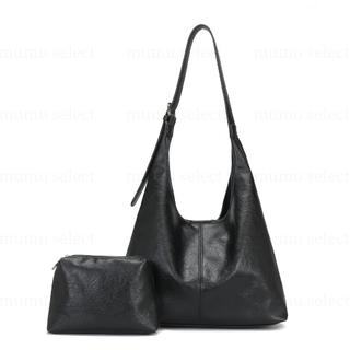【High-End Mumu】M333 2in1 Retro Soft Leather Women Shoulder Bag Large Capacity Office College Bags