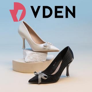 VDEN Bow Pointed High Heeled Shoes (3.5INCH) (Minus Size) 960-2 Buy 1 Size Smaller