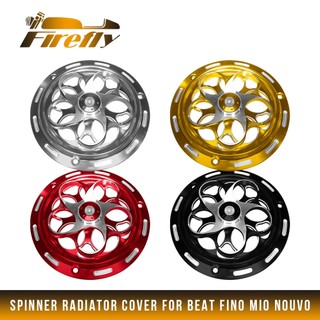 Spinner Radiator Cover For Beat FI Fino Mio Nouvo Scoopy Vario Vespa Heavy Duty CNC Aluminum Alloy