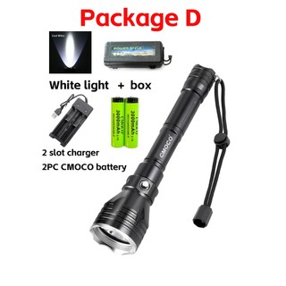 CMOCO Diving Flashlight Underwater 2500M 30W CREE Cree L2 Proof 150M Depth White Torch Lamp