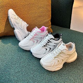 Popular Women's Sports Running Shoes Women's Forrest Gump Shoes Women's Genuine Leather Sneaker