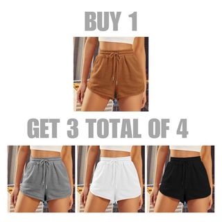 BUY 1 TAKE 3 (Total of 4) KILY.PH Drawstring Highwaist  Dolphin Sweatshorts for Women 19A**33