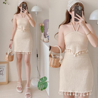 Sunny &Co  Tassel Boho Summer Sexy Terno Skirt Coordinates
