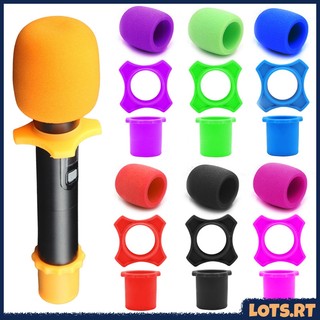 Silicone Microphone Anti-roll Sleeve Mic Protection Ring Bottom Rod Sleeve Windscreen Covers