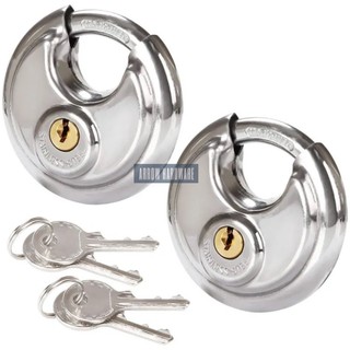 Stainless Steel Anti-Theft Padlock Disc Round Lock for Warehouse Door Bicycle and Window