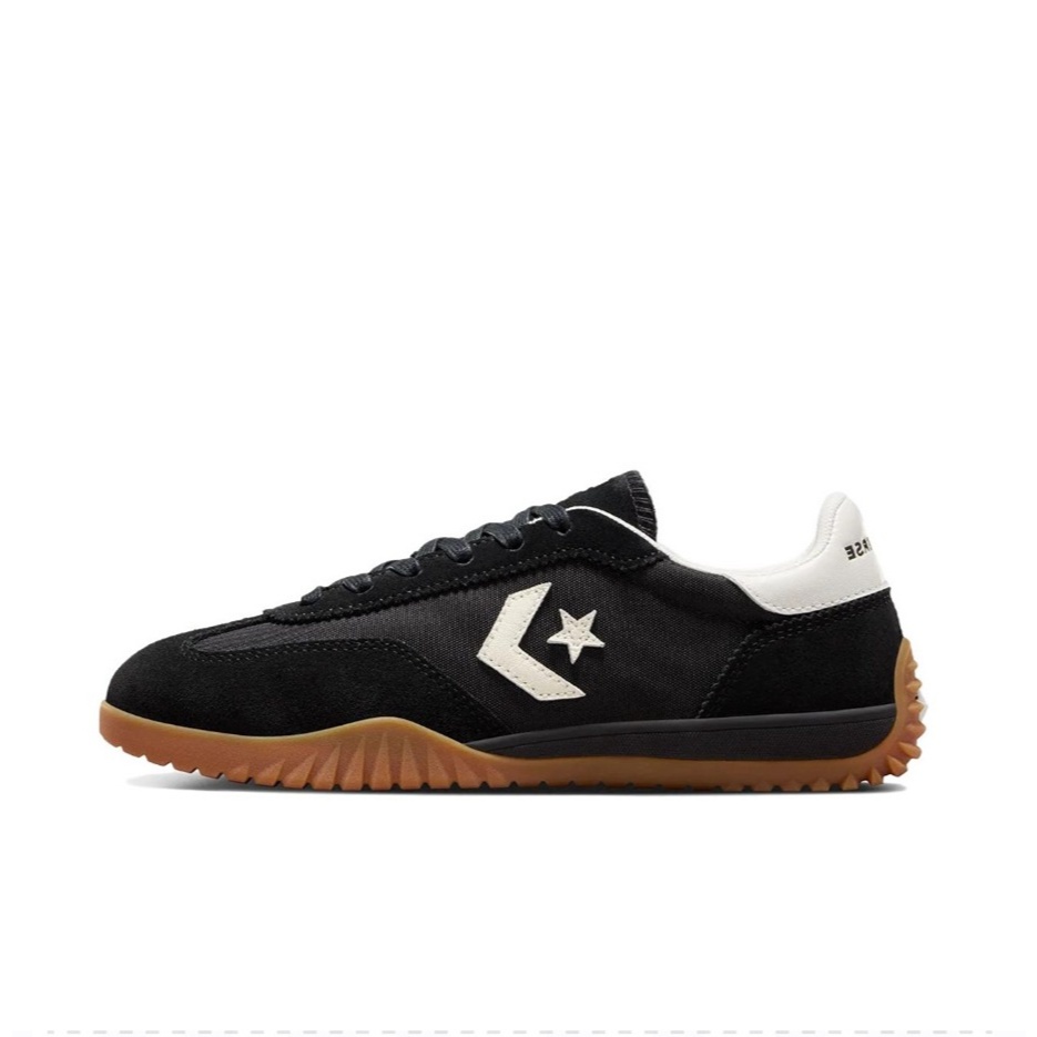 【100%Original】Converse Run Star Trainer Black White Brown Leather Sneakers Unisex A08263C