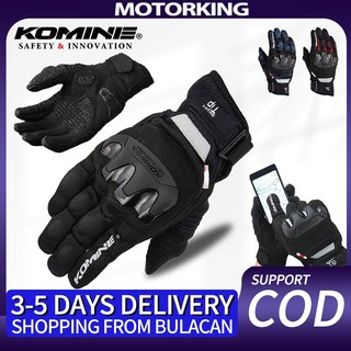 PH in Stock Komine GK220 Gloves Motorcycle Gloves for Motorcycle Full Finger Gloves Touch Screen