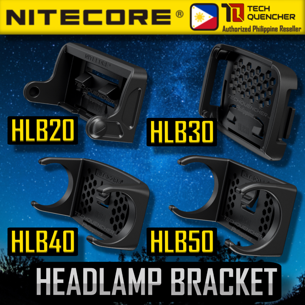 Nitecore ไฟหน้า Bracket Universal Mounting Kit - หมวกกันน็อค - HMB HLB Series - NU25 - NU43 NU50 HC6