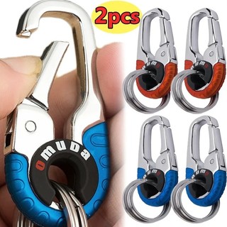 Stainless Steel Key Holder Car Keychain Keyring Key Chain Camping Climbing Auto Car Accessories