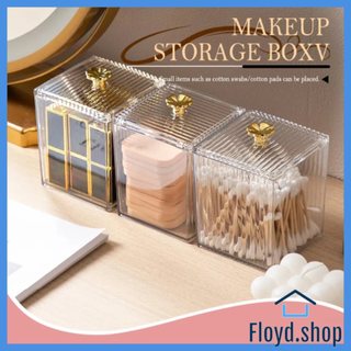 Multifunction Makeup Cotton Pad Storage Box for Cotton Swab Cosmetics Jewelry Bathroom Organizer Box
