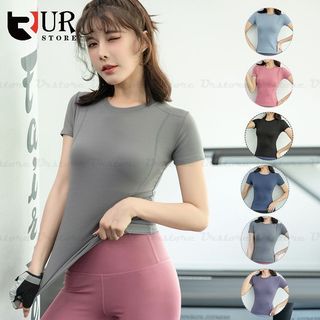 Basic Yoga Shirt Sports Wear Casual Workout Urstore
