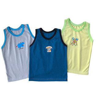 Random 3pcs Sando for Boys, Plain Colored - Cotton Fabric (0-8 years old)
