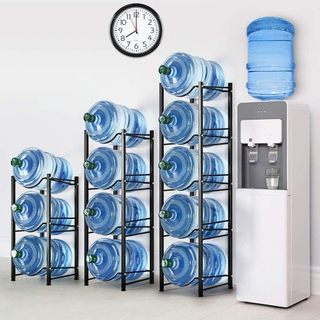 Water Rack 3/4/5 Layer Stainless Steel Heavy Duty Detachable Water Bottle Storage Shelf Organizer