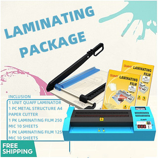 QUAFF Laminating Machine A3 Size Heavy Duty Laminator Package Promos
