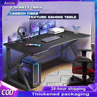 100/120/140CM Carbon Fiber Texture Computer Table  Gaming Table  Pc Office Table Study Table