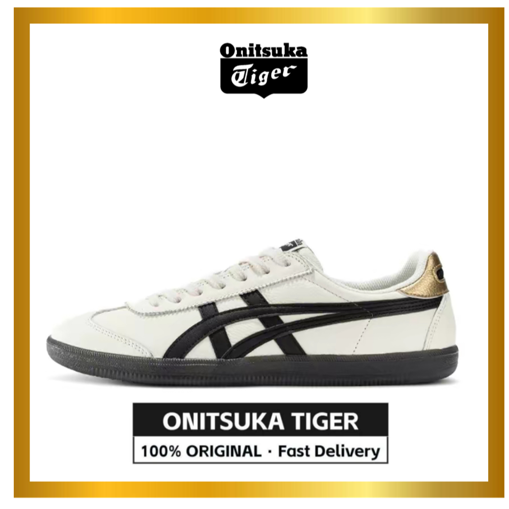 【Official Store】Tiger Tokuten White Black Low Top Sneakers Unisex 1183B938-100