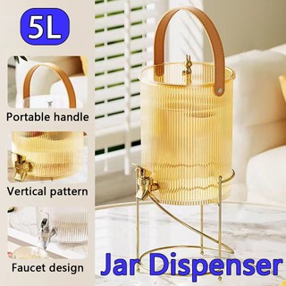 3.5L/5L / 8L Juice Jar With Handle Faucet Water Beverage Dispenser Kitchenware Cold Kettle Stand