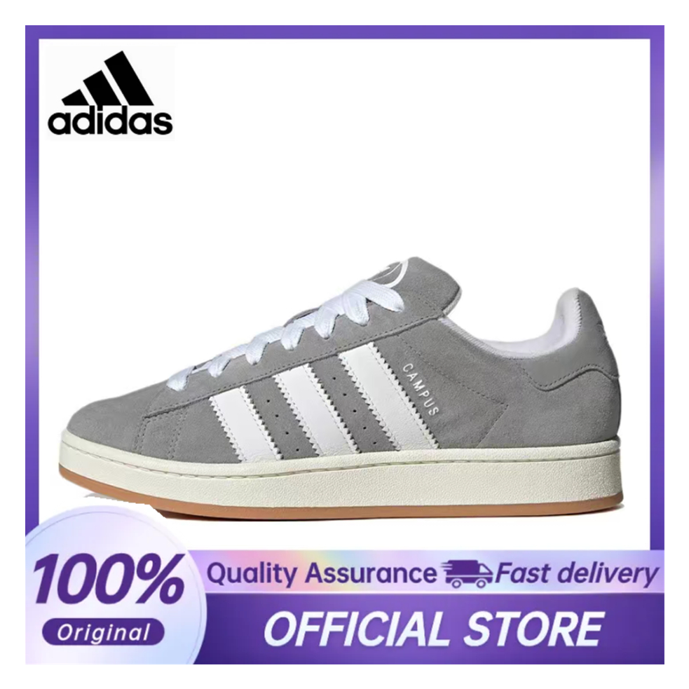 【100%Original】adidas CAMPUS 00s Grey White Low Top Sneakers Unisex HQ8707