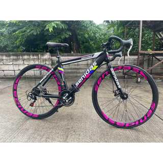 Mountain Road Bike 27.5 Inch Shifter Rear 21 Speed High Carbon Steel Road Bicycle