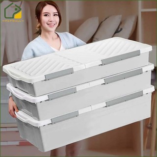 PoP Under Bed Storage Box With Wheels Oversize Clothing Organizer Large-Capacity Quilt Megabox