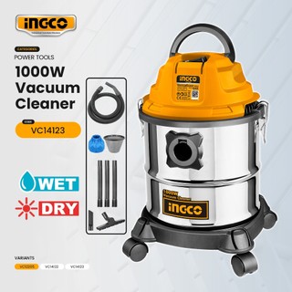 INGCO VC12205 1000W Wet & Dry Vacuum Cleaner 15L Capacity Household Floor Cleaning Tools IPT