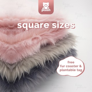 Plush Faux Fur Fabric for flatlay product baby shoot by Beau Galleria
