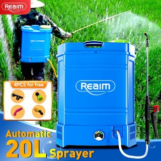 REAIM Sprayer Agriculture Rechargeable Knapsack Electric Manual 2in1 Sprayer 16L/20L