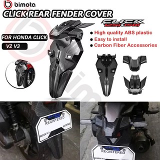 Bimota Honda Click Rear Fender Cover 3-In-1 Set Trim Carbon Fiber For Click 125i /150i