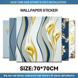 Wallpaper Sticky Foam 3D Design Wall Decoration Waterproof Ceiling Foam Wallpaper Wall Sticker (COD)