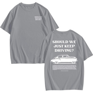 Keep driving trend tshirt Unisex fashion oversized shirt tops tees oversize streetwear t-shirt