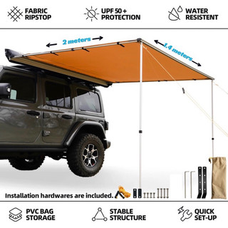 SIDE AWNING TENT ORIGINAL SAMOUT BRAND | HIGH QUALITY CAR CANOPY 600d OXFORD WATERPROOF FABRIC
