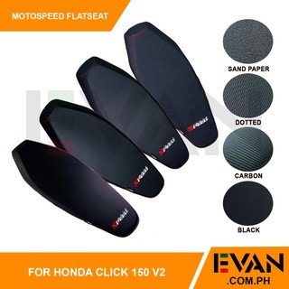 EVAN.COM COD Flat Seat Carbon/Black For Honda Click v2 v3 125i 150i Made in Thailand
