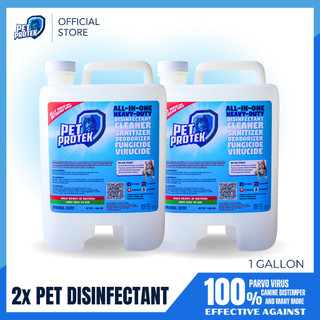 [BUNDLE OF 2] Pet Protek Disinfectant & Deodorizer for Pets (1 Gallon) SANITIZE & DEODORIZE DOG CAT