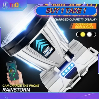 High-Beam Headlight Flashlight Headlamp Rechargeable Waterproof Cycling Camping