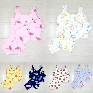 MIMI AND BEBE | KIDS & BABY Ruffles Strap Pajama Terno Set