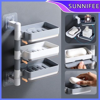 Drilling-Free Soap Holder Rotating Drain Soap Holder bathroom soap rack soap holder wall mounted
