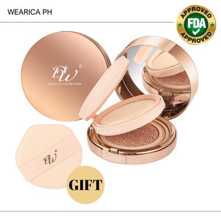 DW 2in1 Powder Cushion All in one Oil control Long lasting Waterproof Makeup Cosmetic