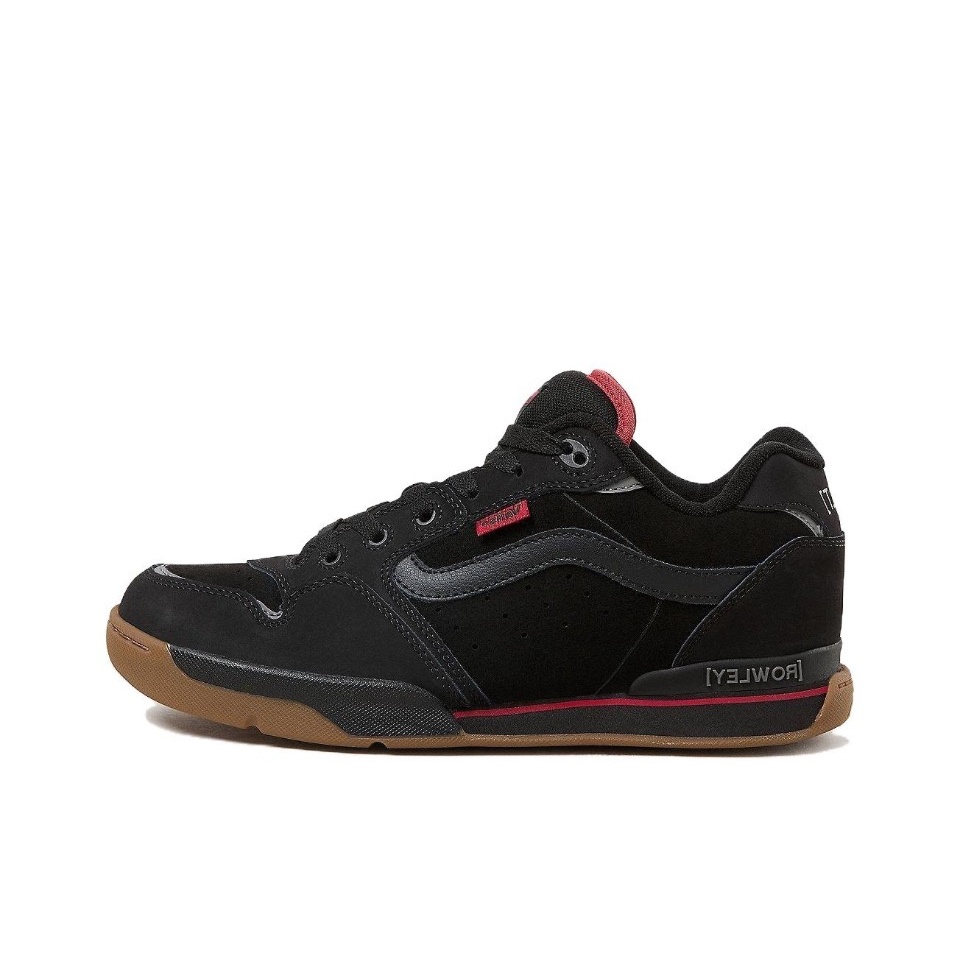 【100%Original】Vans Rowley XLT Unisex Sneakers Low Top Black Red VN000D1GA2T