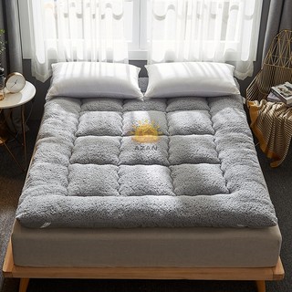 2m Topper Foldable Mattress Tatami velvet Bed Sheet Single/Queen/King Thicken Mattress Fitted