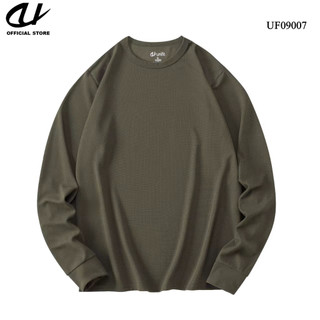 UNIFIT Men's Waffle  Plain Long Sleeve Pullover T-shirt Menswear Sweaters Tops UF09007