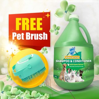 Madre De Cacao Pet Shampoo and Conditioner Baby Powder Scent - 1 Gallon with FREE Brush or Cologne