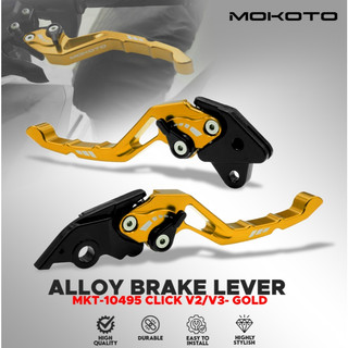 MOKOTO CLICK V2 / CLICK V3 COMBI CNC ALLOY BRAKE LEVER SET FOR HONDA CLICK V2 AND CLICK V3 2PCS