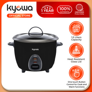 Kyowa 1.5 Liters Drum Rice Cooker - Black (KW-2037)