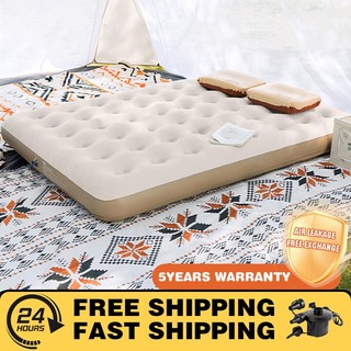 Camping air bed Inflatable air bed Double Person airbed WITH FREE Manual Air Pump and Electric Pump
